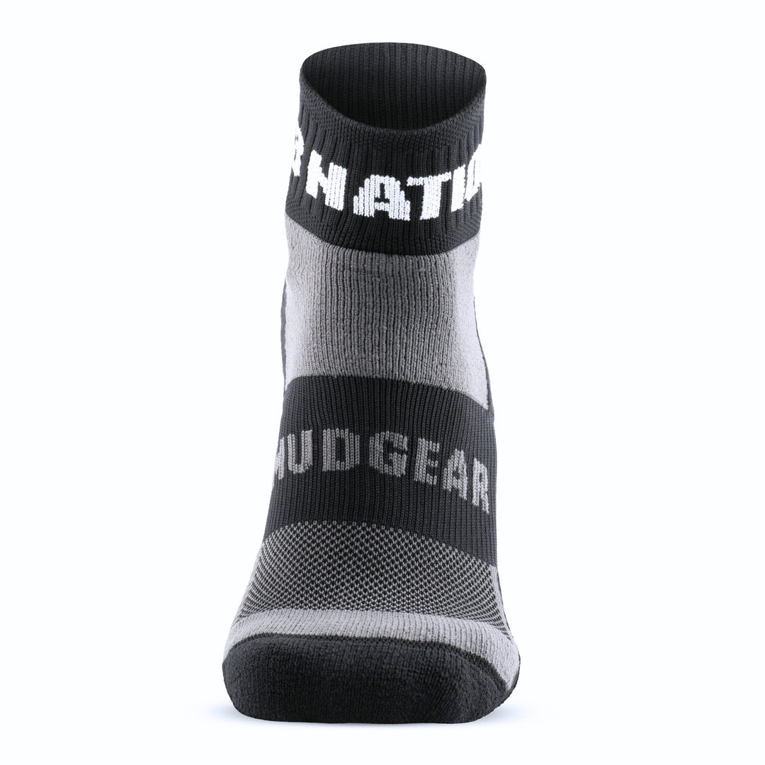 F3 Nation MudGear Quarter (¼) Crew Socks (1-pair pack) - New Style