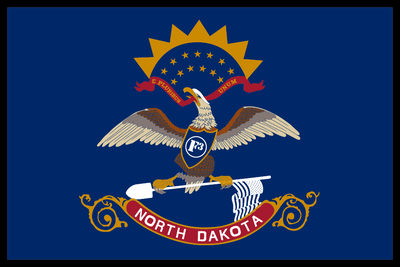 F3 North Dakota Flag Patch