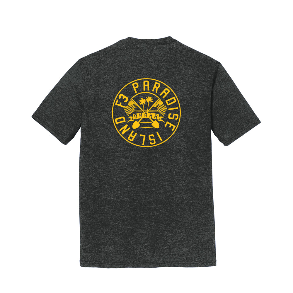 F3 Omaha Paradise Island in Gold Logo (Made to Order DTF)