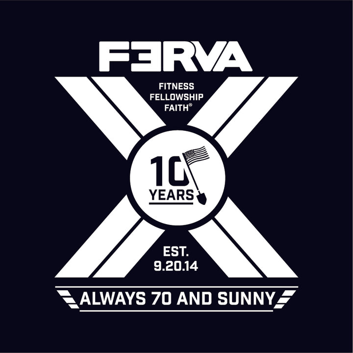 F3 RVA - 10 Year Shirt Pre-Order July 2024