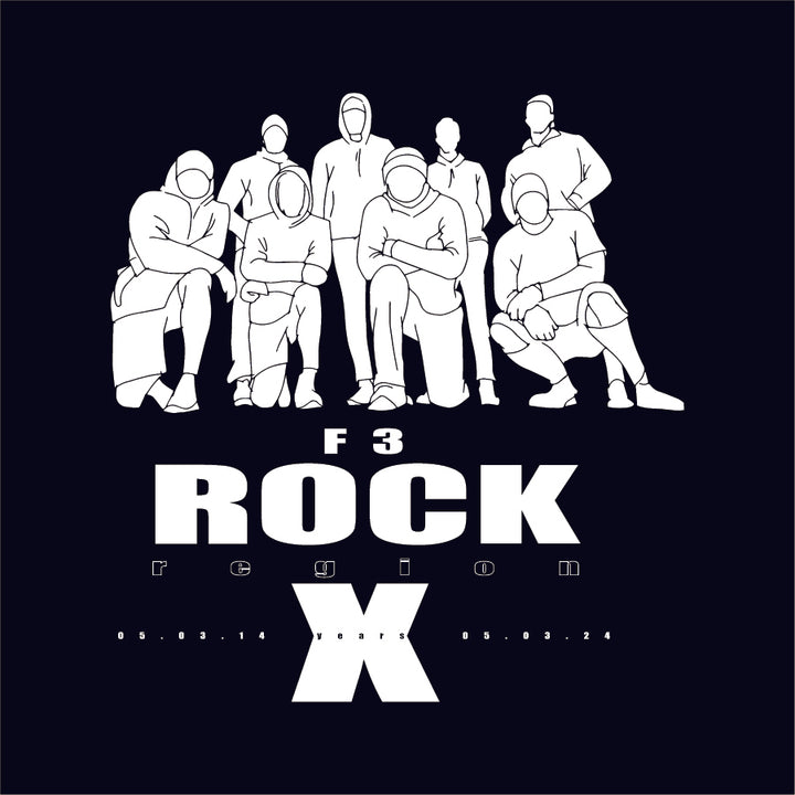 F3 Rock Region 10 Year Anniversary White Ink Pre-Order March 2024