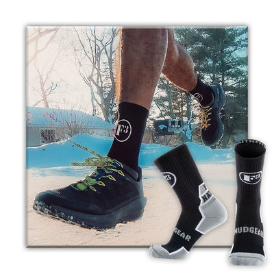 MudGear F3 Nation Crew Height Socks (1-pair pack)