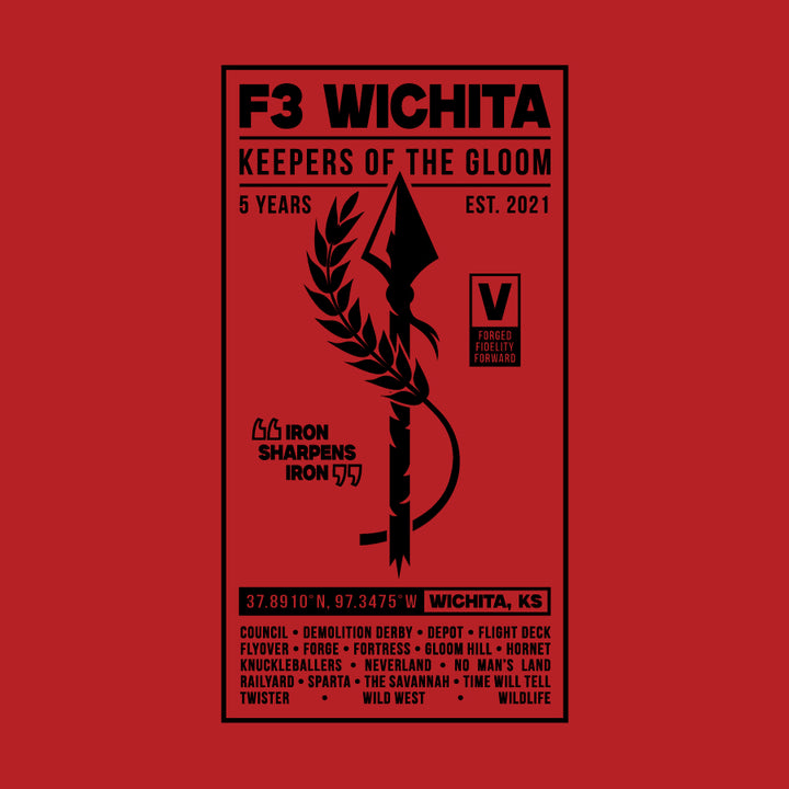 F3 Wichita 5 Year Anniversary Pre-Order August 2026