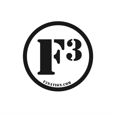 F3 Stickers (Black on White)
