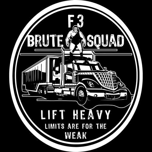 F3 Brute Squad (White Logo) (Made to Order DTF)