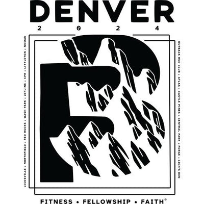 F3 Denver 2024 Black Logo (Made to Order DTF)