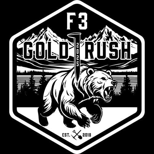 F3 GOLD RUSH 2025 LOGO (Made to Order DTF)
