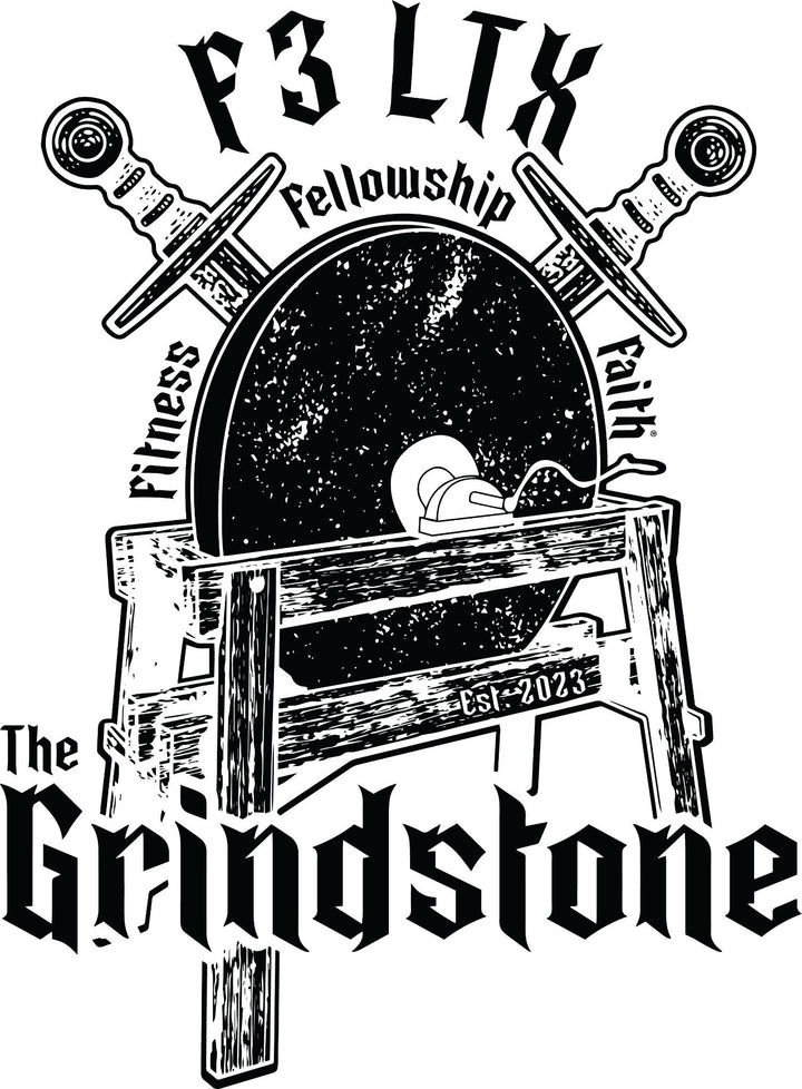 F3 LTX The Grindstone in Black Logo (Made to Order DTF)