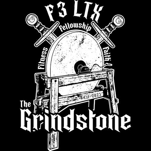 F3 LTX The Grindstone in White Logo (Made to Order DTF)