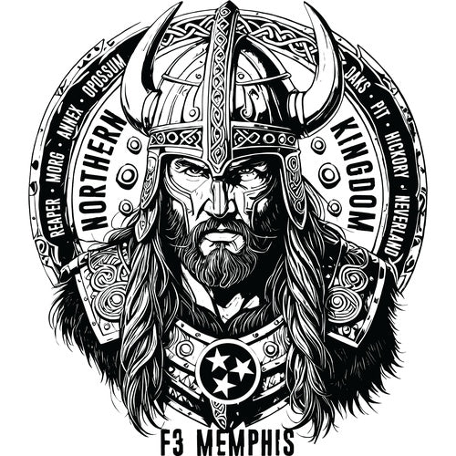 F3 Memphis Northern Kingdom in Black (Made to Order DTF)