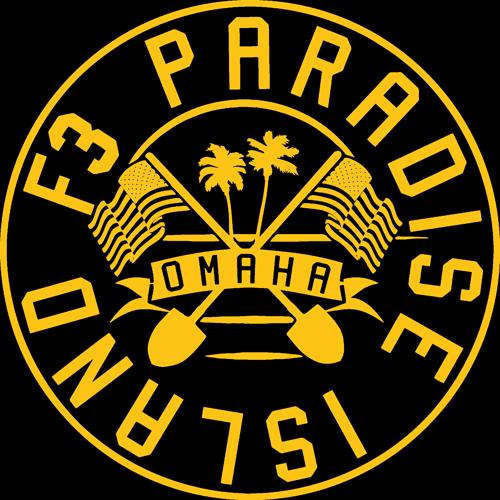 F3 Omaha Paradise Island in Gold Logo (Made to Order DTF)