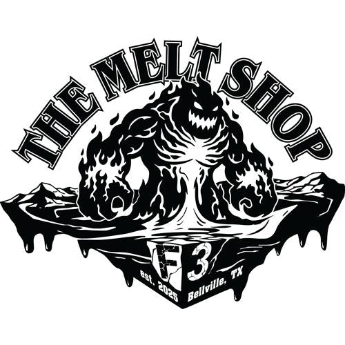 F3 The Melt Shop Belville in Black Logo (Made to Order DTF)