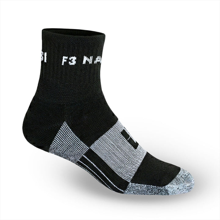 MudGear F3 Nation Quarter (¼) Crew Socks (1-pair pack) - Old Style