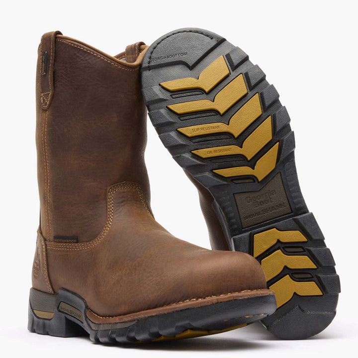 Men's Georgia Boot Eagle One Pull On Boot, Brown