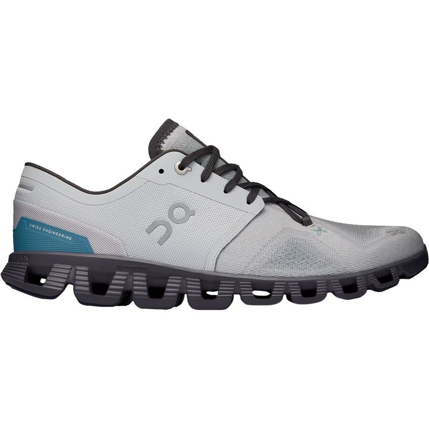 Men's On Cloud X 3, Glacier/Iron, 10 D Medium