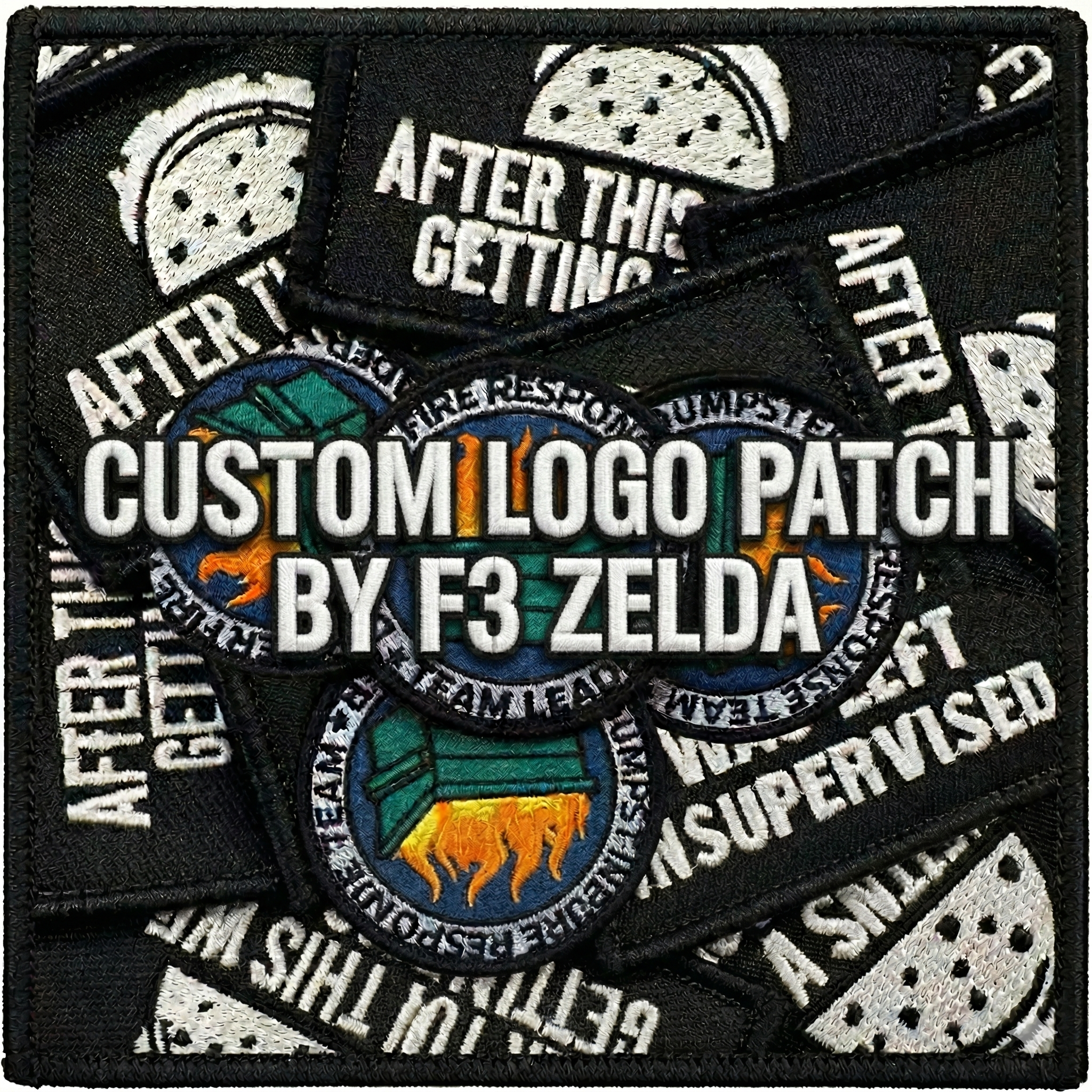 F3 Custom Logo Patches by F3 Zelda – The F3 Gear Store