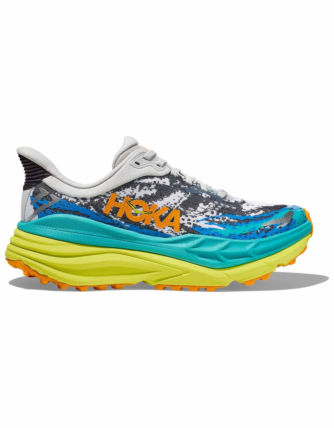 Men's Hoka Stinson ATR 7, White/Evening Primrose, 10 D Medium