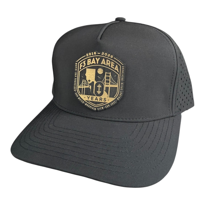F3 Bay Area 10-Year Anniversary Leatherette Patch Hat Pre-Order February 2026
