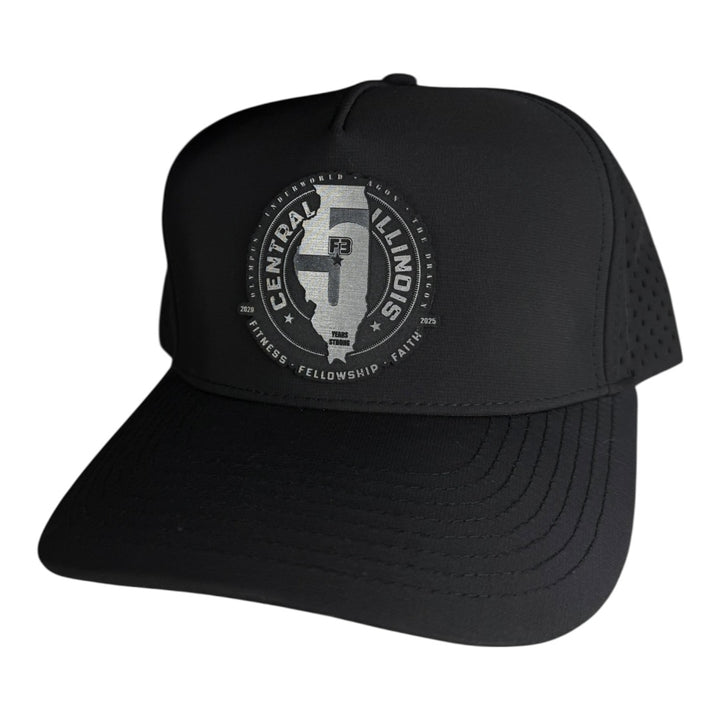 F3 Central Illinois 5 Year Anniversary Leatherette Patch Hat Pre-Order March 2026