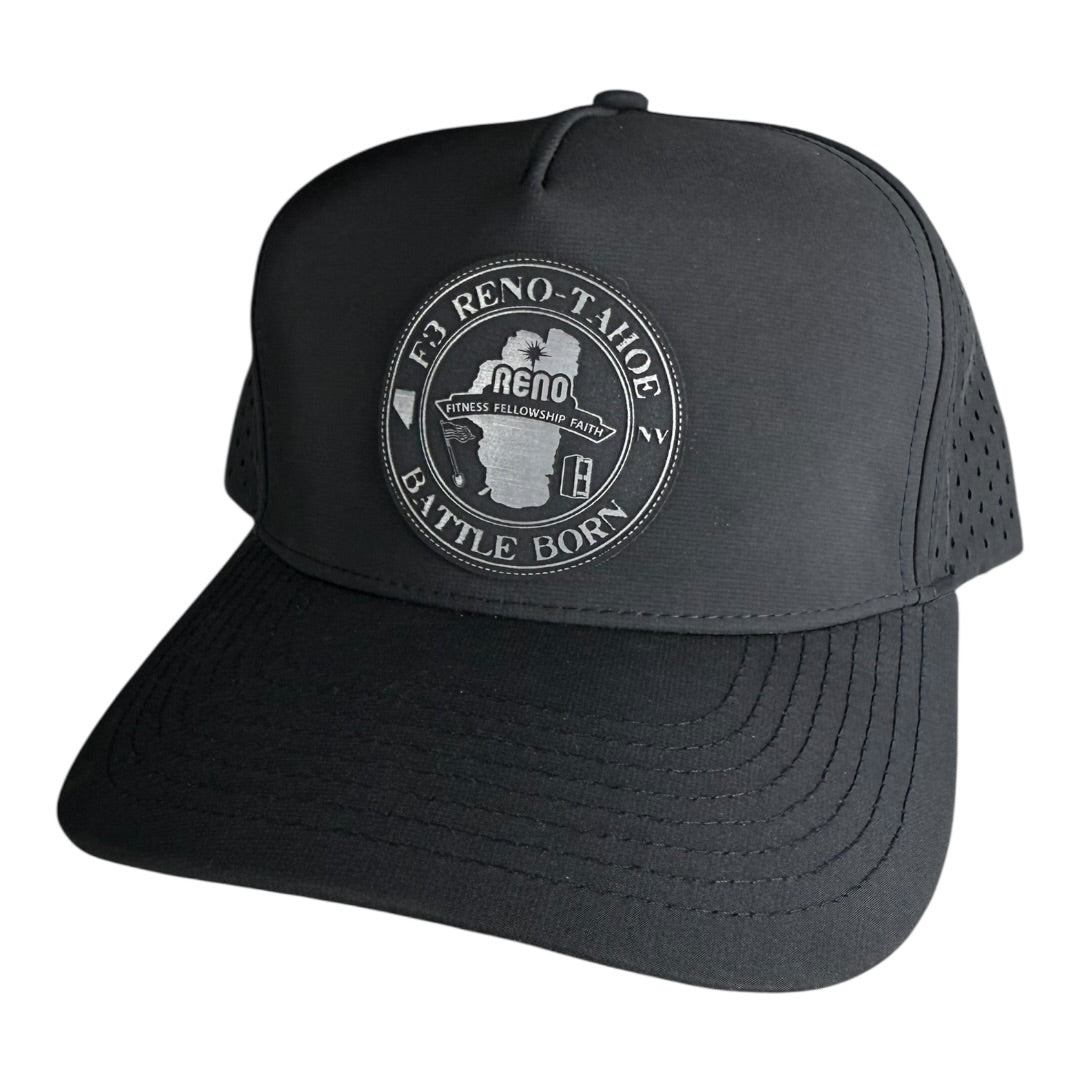 Script Reno Hat F3 Reno-Tahoe Leatherette Patch Hat Pre-Order March 2026 – The F3 Gear ...