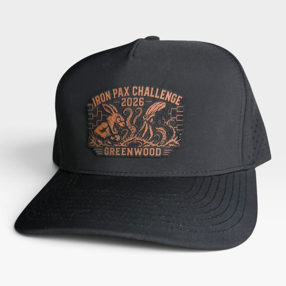F3 Iron Pax Challenge 2026 Leatherette Patch Hat Pre-Order September 2026