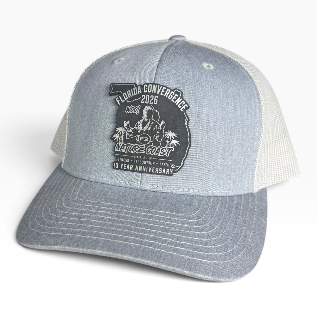 F3 Nature Coast Florida Convergence 2026 Leatherette Patch Hat Pre-Order October 2026