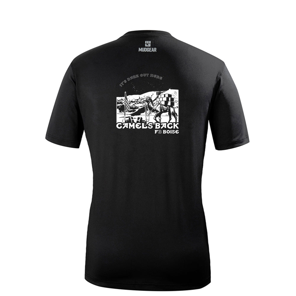CLEARANCE ITEM - F3 Boise Camel's Back - MudGear Fitted Performance Shirt VX - Short Sleeve (Black)