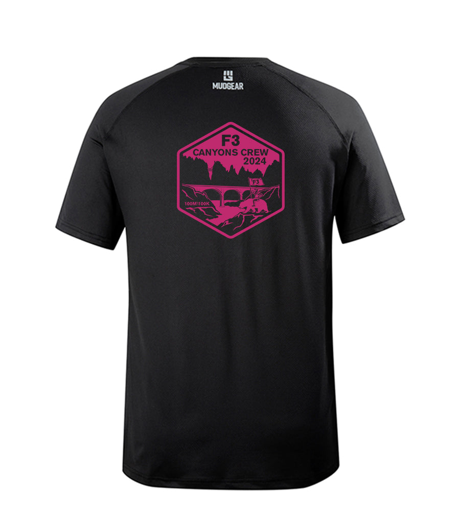 F3 Gold Rush Canyons Crew Hot Pink Logo Pre-Order January 2024