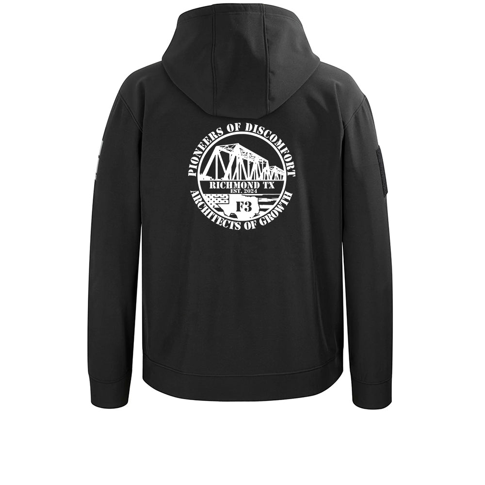 CLEARANCE ITEM - F3 Fort Bend Richmond TX  - MudGear All-Weather Warrior Hoodie (Black/Med)