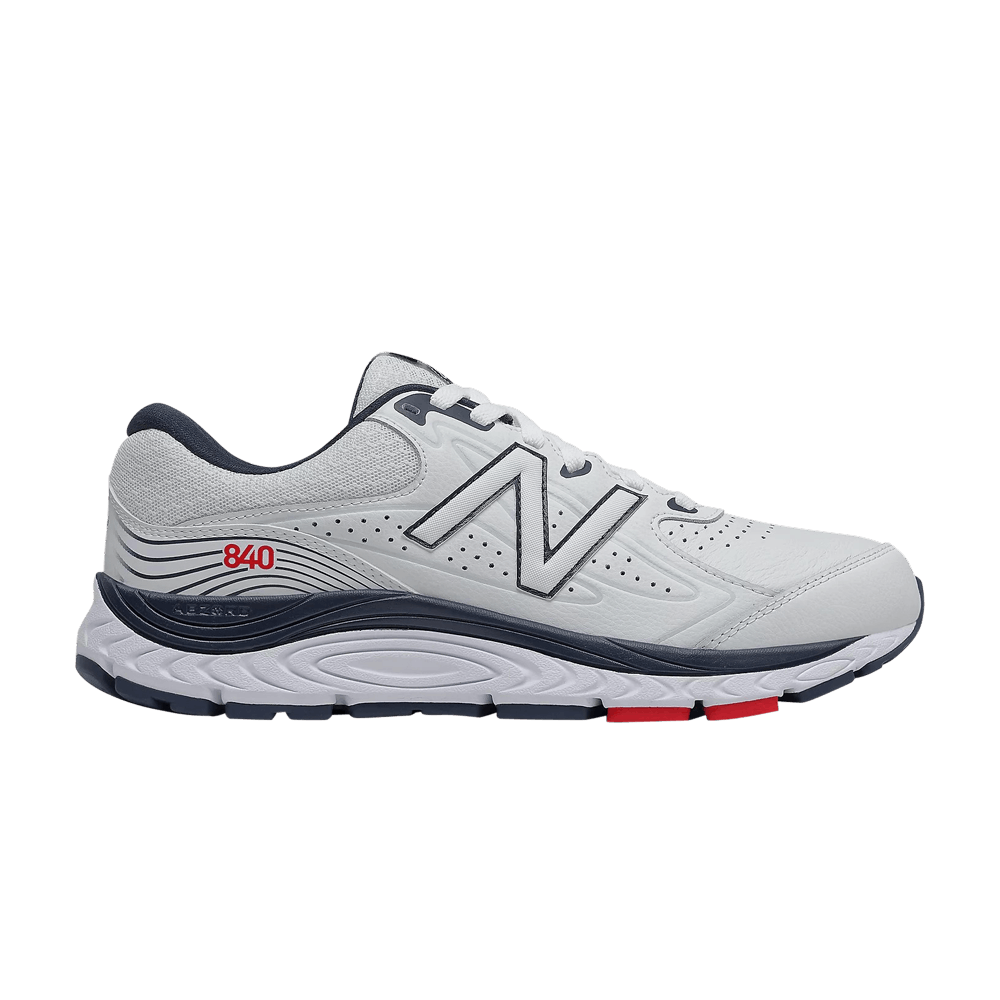 Men's New Balance 840v3, White/Natural Indigo, 12 2E Wide