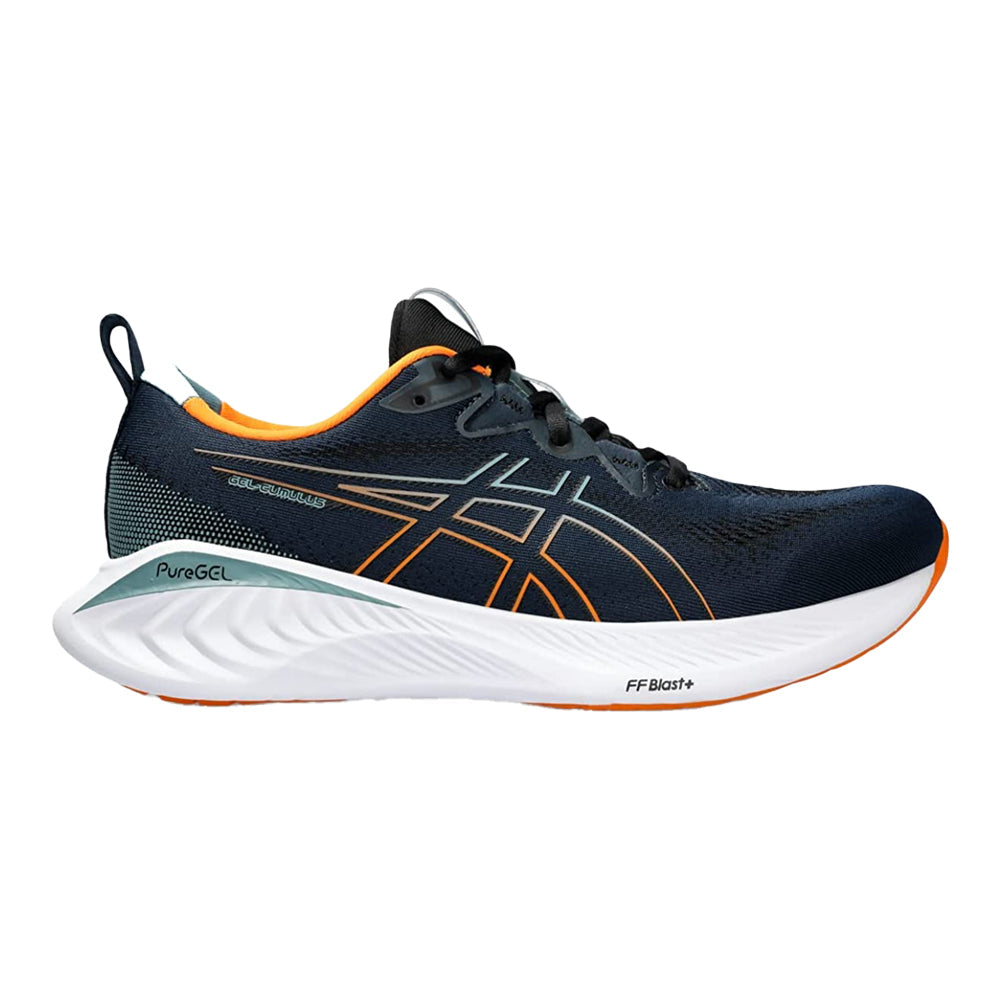 Men's Asics GEL-Cumulus 25, French Blue/Bright Orange, 13 D Medium