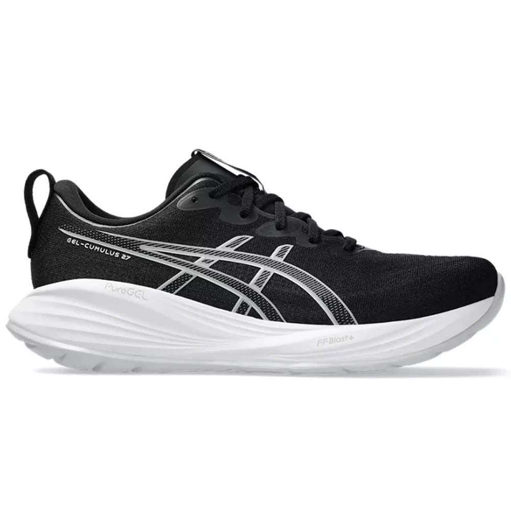 Men's Asics Gel-Cumulus 27, Black/Concrete, 13 2E Wide