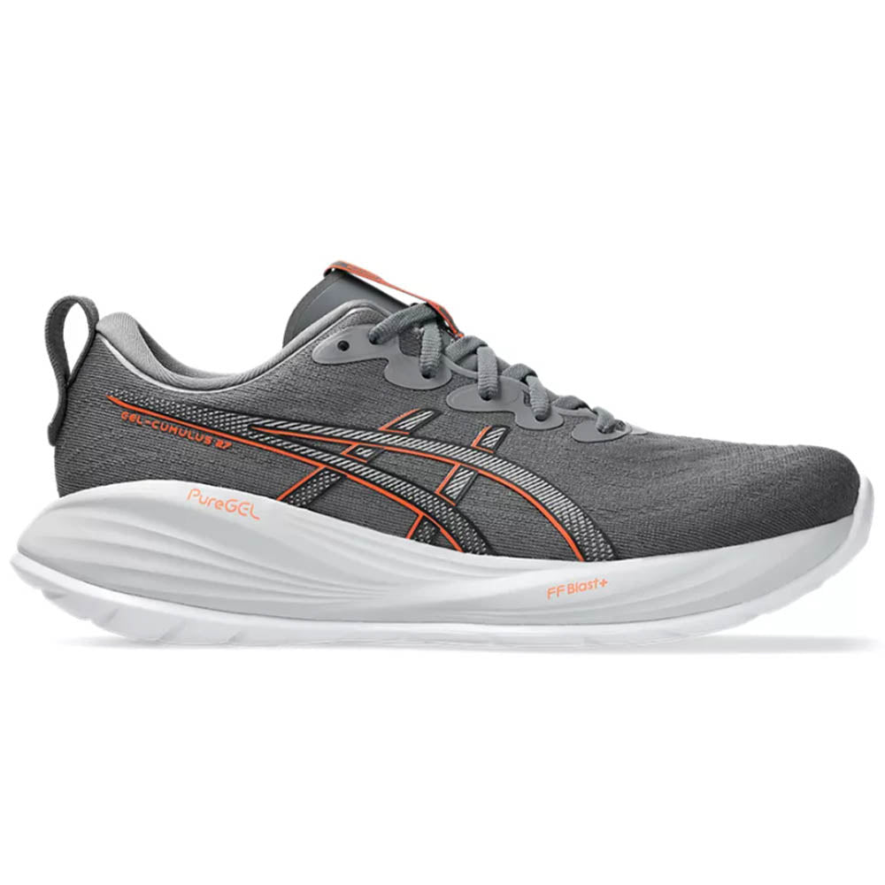Men's Asics Gel-Cumulus 27, Carbon/Nova Orange, 7 D Medium