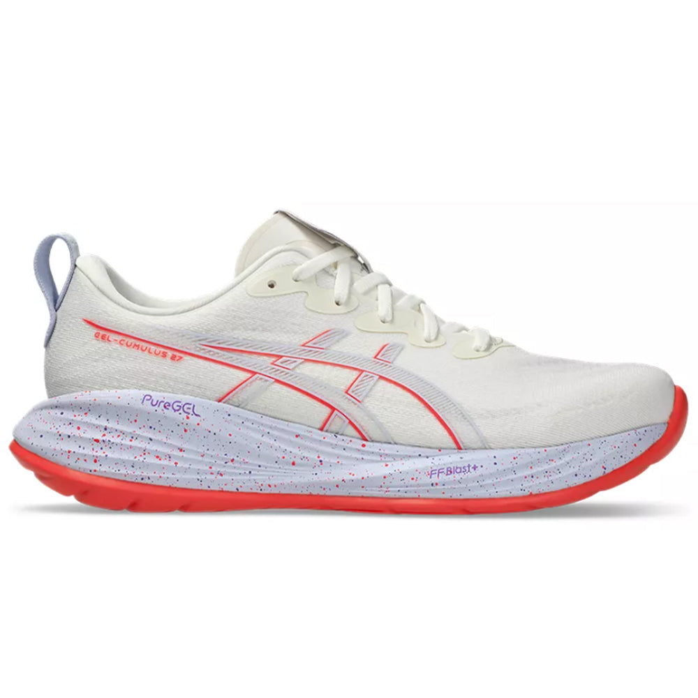 Men's Asics Gel-Cumulus 27 Tokyo, Cream/Edo Purple, 12.5 D Medium