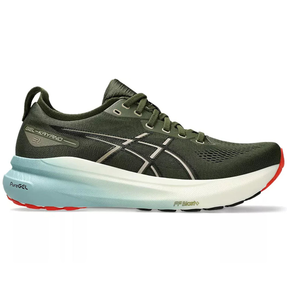 Men's Asics Gel-Kayano 31, Smog Green/Black, 11 D Medium