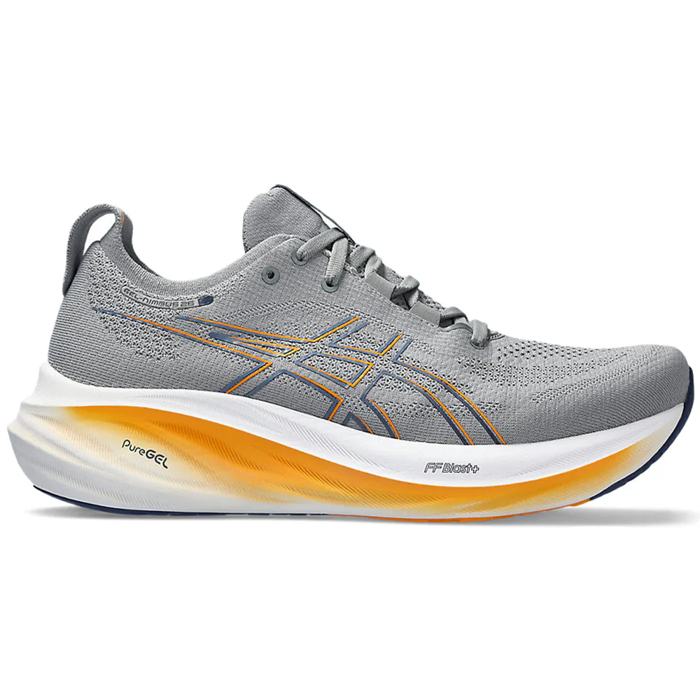 Men's Asics Gel-Nimbus 26, Sheet Rock/Thunder Blue, 13 4E Extra Wide