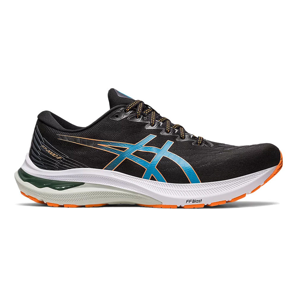 Men's Asics GT-2000 11, Black/Sun Peach, 11 4E Extra Wide