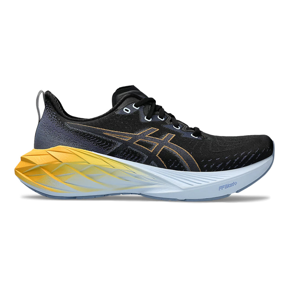 Men's Asics Novablast 4, Black/Thunder Blue, 9.5 D Medium