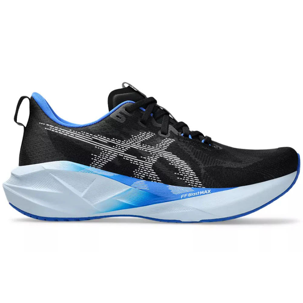 Men's Asics Novablast 5, Black/White, 7 D Medium