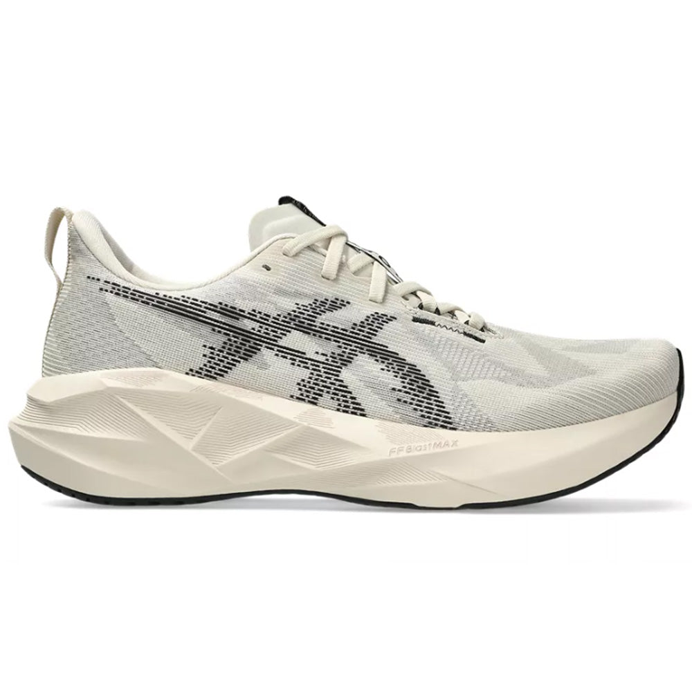 Men's Asics Novablast 5, Oatmeal/Black, 11.5 D Medium