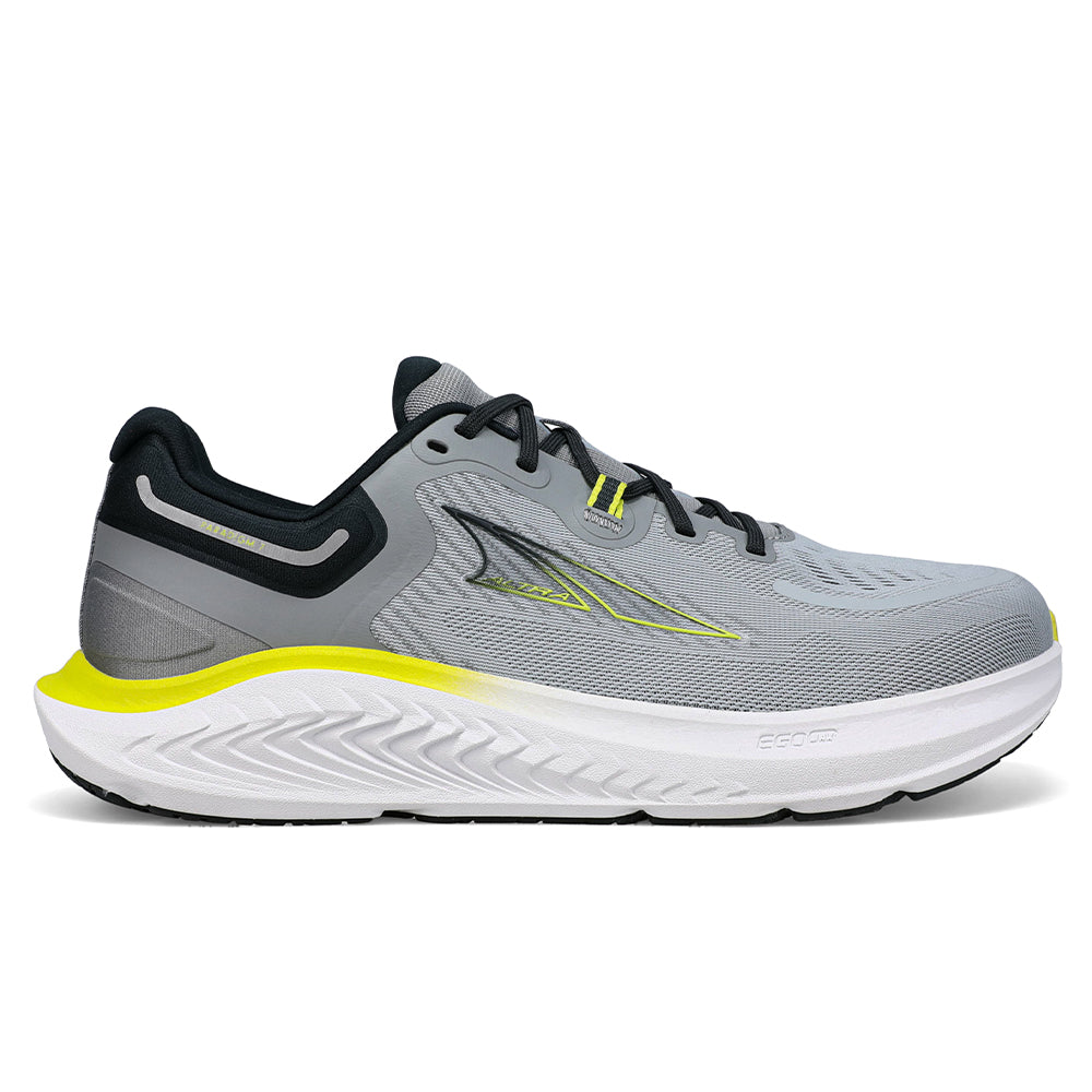 Men's Altra Paradigm 7, Gray/Lime, 9.5 D Medium