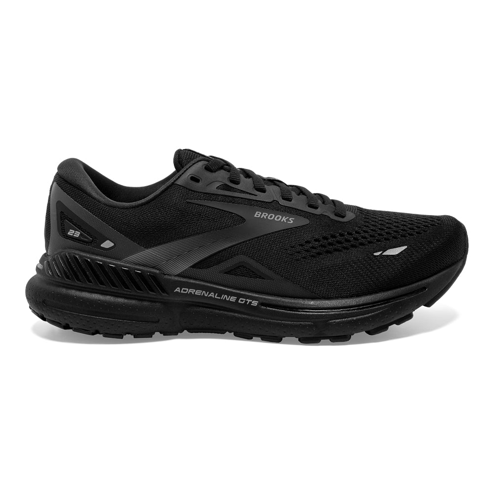 Men's Brooks Adrenaline GTS 23, Black/Black/Ebony, 8.5 4E Extra Wide