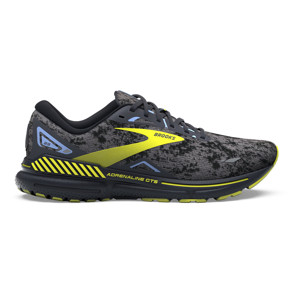 Men's Brooks Adrenaline GTS 23, Nine Iron/Folkstone/Sulphur, 10 D Medium