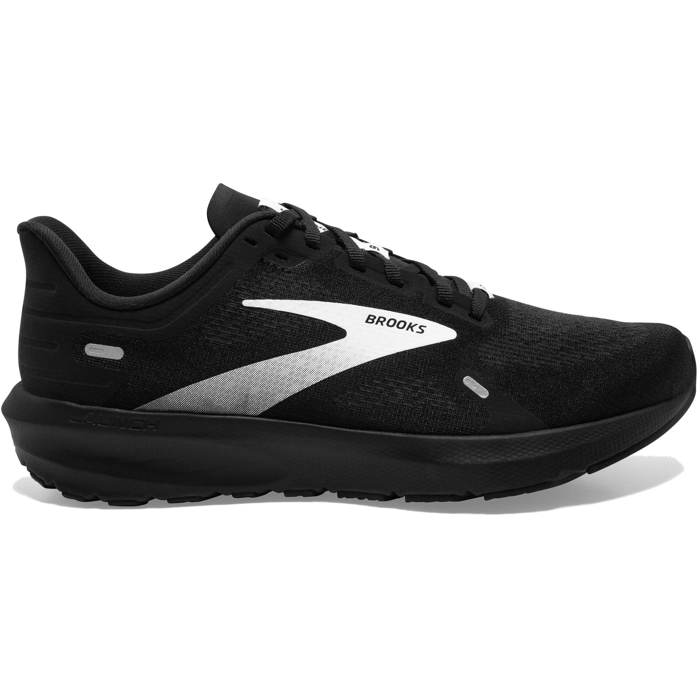 Men's Brooks Launch 9, Black/White, 11.5 D Medium