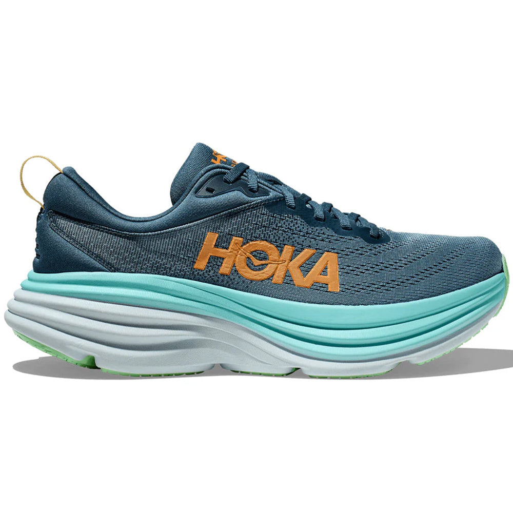 Men's Hoka Bondi 8, Real Teal/Shadow, 14 D Medium