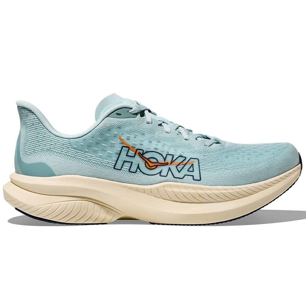 Men's Hoka Mach 6, Clear Sea/Sea Water, 9 D Medium