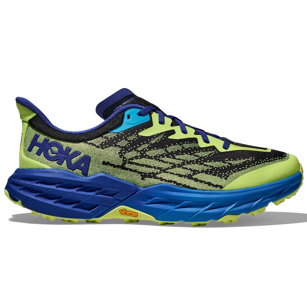 Men's Hoka Speedgoat 5, Lettuce/Evening Sky, 9 D Medium