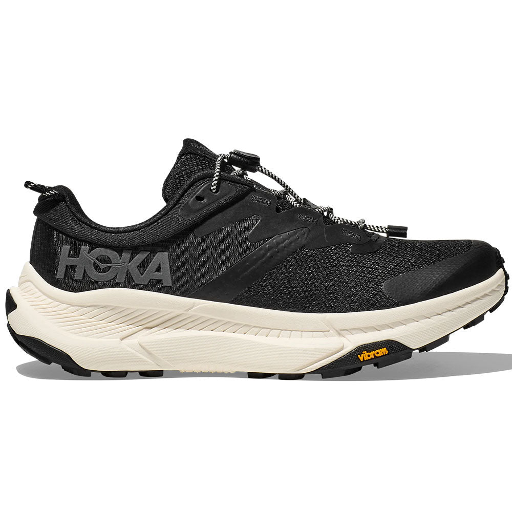 Men's Hoka Transport, Black/Alabaster, 9 D Medium