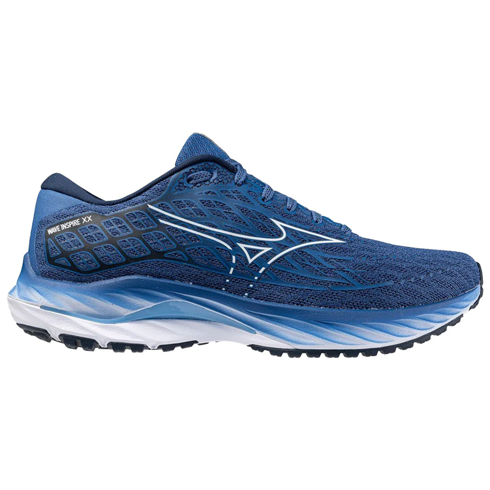 Men's Mizuno Wave Inspire 20, Federal Blue-White, 10.5 D Medium