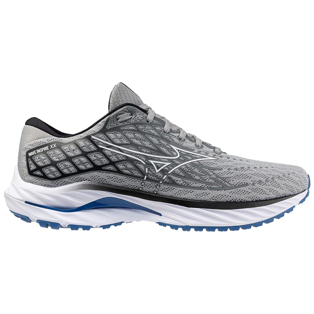 Men's Mizuno Wave Inspire 20, Harbor Mist/White, 10.5 2E Wide